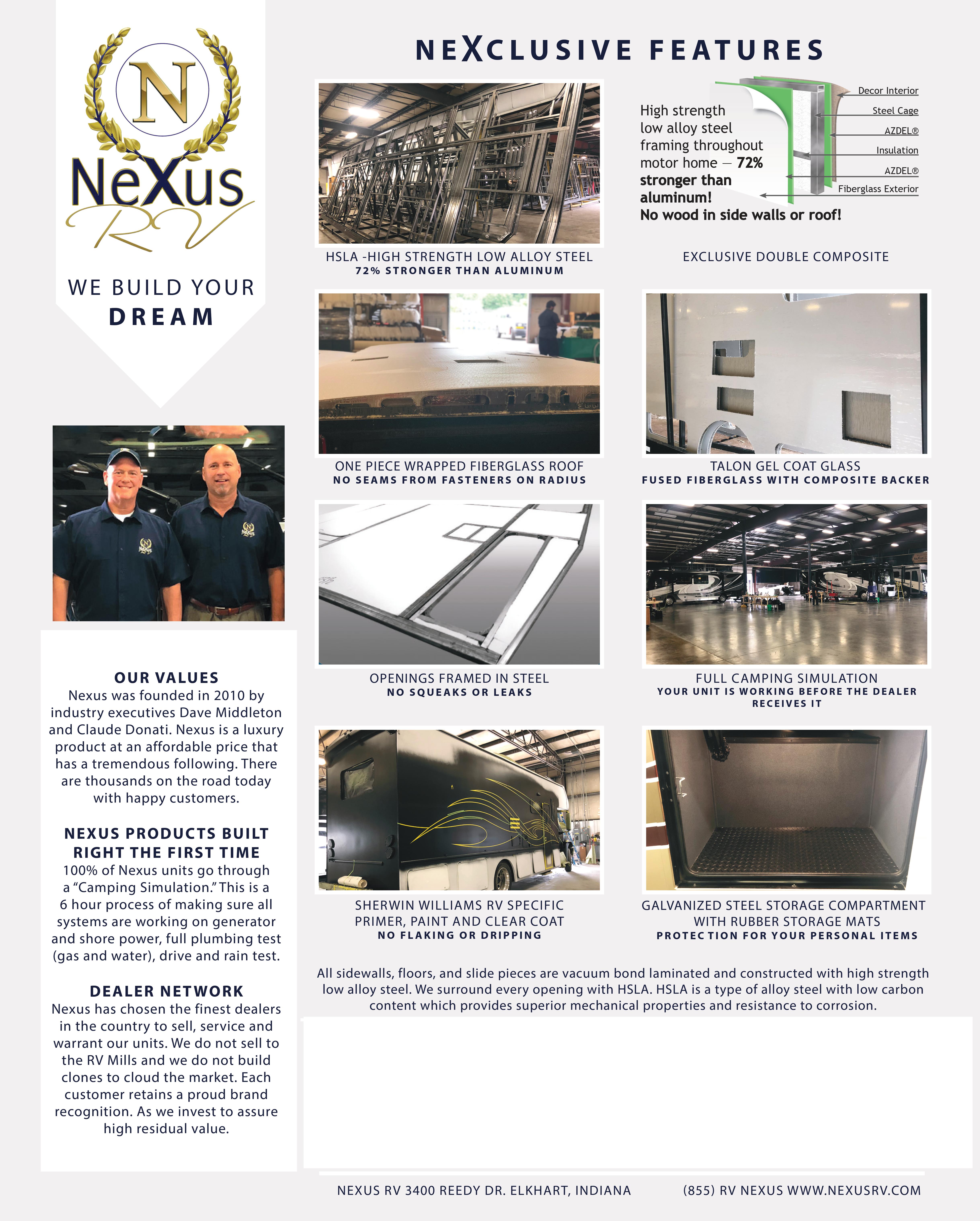 NeXus RV - Nexus RV, class B+, class C, super C, diesel pusher motorhome RVs